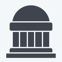 Icon Congress. related to Electiont symbol. glyph style. simple design editable vector