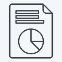Icon Vote Statistics. related to Electiont symbol. line style. simple design editable vector