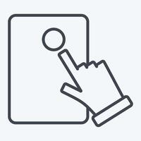 Icon Electronic Voting. related to Electiont symbol. line style. design editable vector