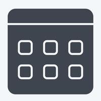 Icon Election Date. related to Electiont symbol. glyph style. simple design editable vector