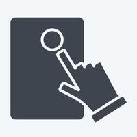 Icon Electronic Voting. related to Electiont symbol. glyph style. design editable vector