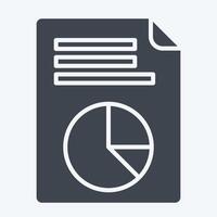 Icon Vote Statistics. related to Electiont symbol. glyph style. simple design editable vector