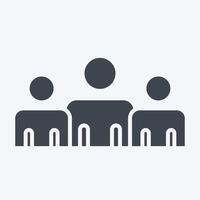 Icon Power Base. related to Electiont symbol. glyph style. simple design editable vector