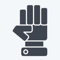 Icon Opposition. related to Electiont symbol. glyph style. simple design editable vector