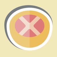 Sticker Grapefruit. related to Fruits And Vegetables symbol. editable vector