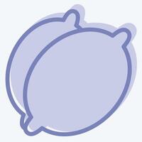Icon Lime. related to Fruits And Vegetables symbol. two tone style. editable vector