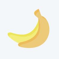 Icon Banana. related to Fruits And Vegetables symbol. flat style. editable vector
