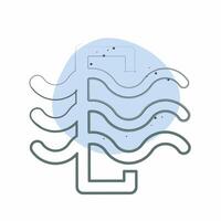 Icon Air Filter. related to Air symbol. Color Spot Style. simple design editable vector