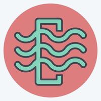 Icon Air Filter. related to Air symbol. color mate style. simple design editable vector