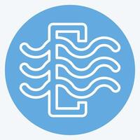 Icon Air Filter. related to Air symbol. blue eyes style. simple design editable vector