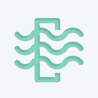 Icon Air Filter. related to Air symbol. flat style. simple design editable vector
