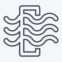 Icon Air Filter. related to Air symbol. line style. simple design editable vector