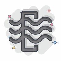 Icon Air Filter. related to Air symbol. comic style. simple design editable vector