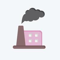 Icon Air Pollution. related to Air symbol. flat style. simple design editable vector