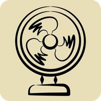 Icon Fan. related to Air symbol. hand drawn style. simple design editable vector