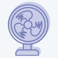 Icon Fan. related to Air symbol. two tone style. simple design editable vector
