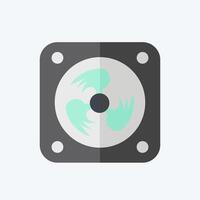 Icon Cooling Fan. related to Air symbol. flat style. simple design editable vector
