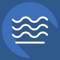 Icon Air. related to Air symbol. long shadow style. simple design editable vector