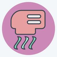 Icon Hand Dryer. related to Air symbol. color mate style. simple design editable vector