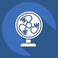 Icon Fan. related to Air symbol. long shadow style. simple design editable vector