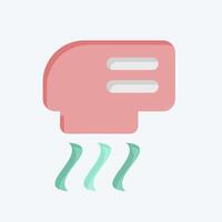 Icon Hand Dryer. related to Air symbol. flat style. simple design editable vector