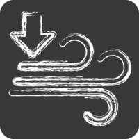 Icon Air Pressure. related to Air symbol. chalk Style. simple design editable vector
