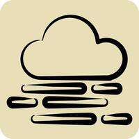 Icon Smog. related to Air symbol. hand drawn style. simple design editable vector