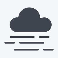 Icon Smog. related to Air symbol. glyph style. simple design editable vector