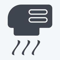 Icon Hand Dryer. related to Air symbol. glyph style. simple design editable vector