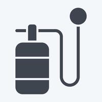 Icon Oxygen Bottle. related to Air symbol. glyph style. simple design editable vector
