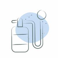Icon Oxygen Bottle. related to Air symbol. Color Spot Style. simple design editable vector