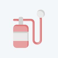 Icon Oxygen Bottle. related to Air symbol. flat style. simple design editable vector