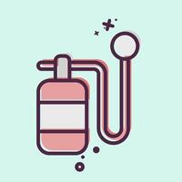 Icon Oxygen Bottle. related to Air symbol. MBE style. simple design editable vector