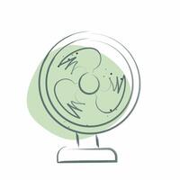 Icon Fan. related to Air symbol. Color Spot Style. simple design editable vector