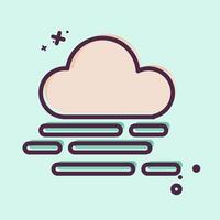 Icon Smog. related to Air symbol. MBE style. simple design editable vector