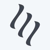 Icon Smoke. related to Air symbol. glyph style. simple design editable vector