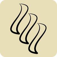 Icon Smoke. related to Air symbol. hand drawn style. simple design editable vector