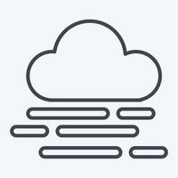 Icon Smog. related to Air symbol. line style. simple design editable vector