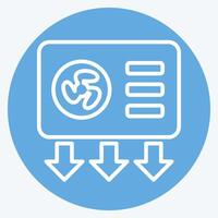 Icon Vent. related to Air symbol. blue eyes style. simple design editable vector