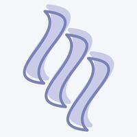 Icon Smoke. related to Air symbol. two tone style. simple design editable vector