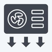 Icon Vent. related to Air symbol. glyph style. simple design editable vector
