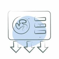 Icon Vent. related to Air symbol. Color Spot Style. simple design editable vector