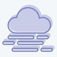Icon Smog. related to Air symbol. two tone style. simple design editable vector