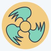 Icon Ventilation. related to Air symbol. color mate style. simple design editable vector