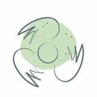 Icon Ventilation. related to Air symbol. Color Spot Style. simple design editable vector