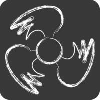 Icon Ventilation. related to Air symbol. chalk Style. simple design editable vector