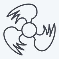 Icon Ventilation. related to Air symbol. line style. simple design editable vector