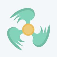 Icon Ventilation. related to Air symbol. flat style. simple design editable vector