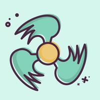 Icon Ventilation. related to Air symbol. MBE style. simple design editable vector