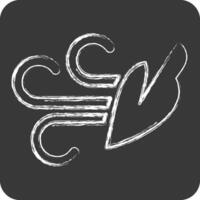 Icon Wind. related to Air symbol. chalk Style. simple design editable vector